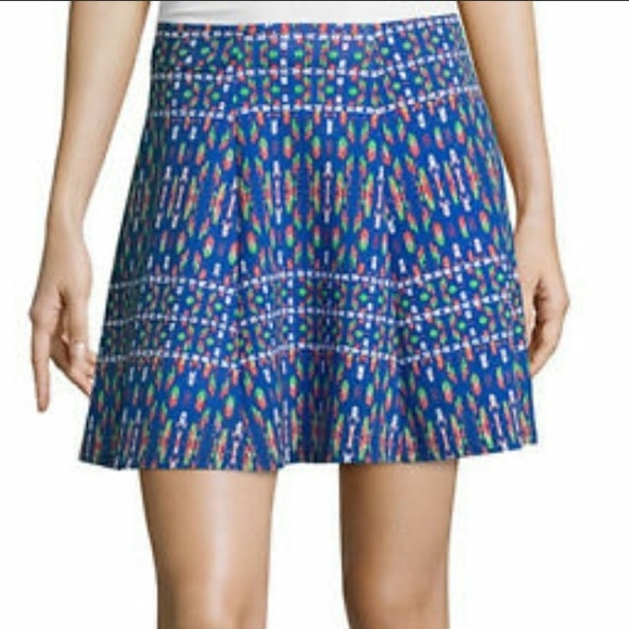 Decree Colorful Tribal Aztec Skater Skirt Small - Picture 2 of 6